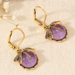Bohemian purple hoop A793
